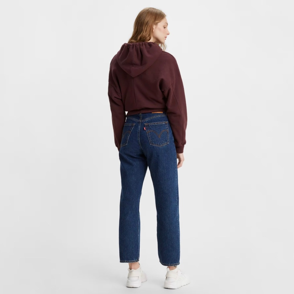 COPY - Levi ribcage straight jeans - size 25 - dark wash